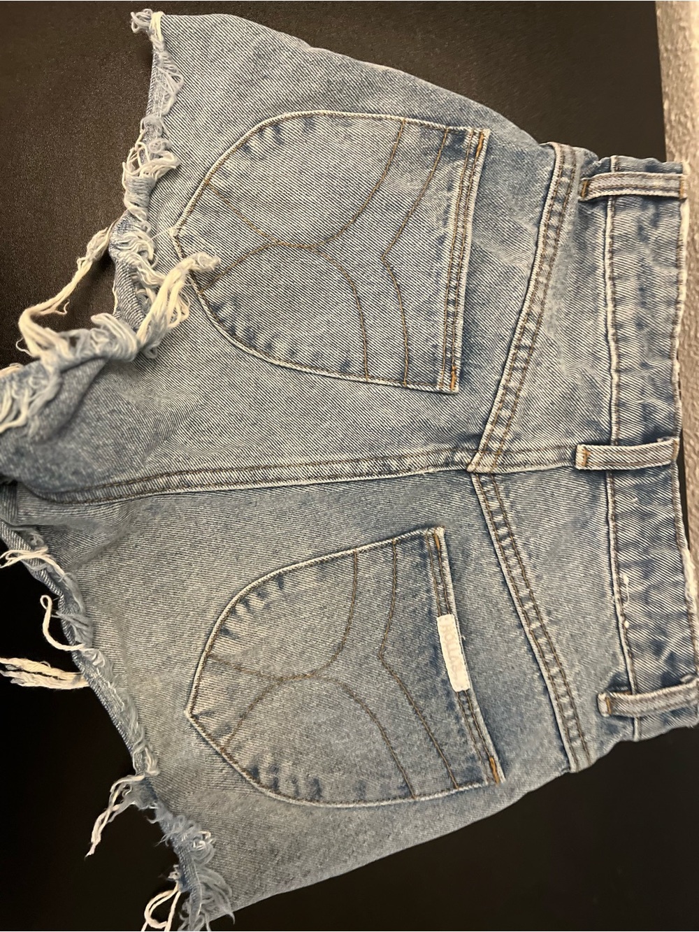 Rolla Sylvie Wash Distressed Denim Cutoff Shorts